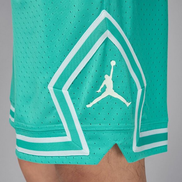 Nike Air Jordan Sport Mens Dri-FIT Mesh Diamond Shorts $50 in Washed Teal - Picture 5 of 9
